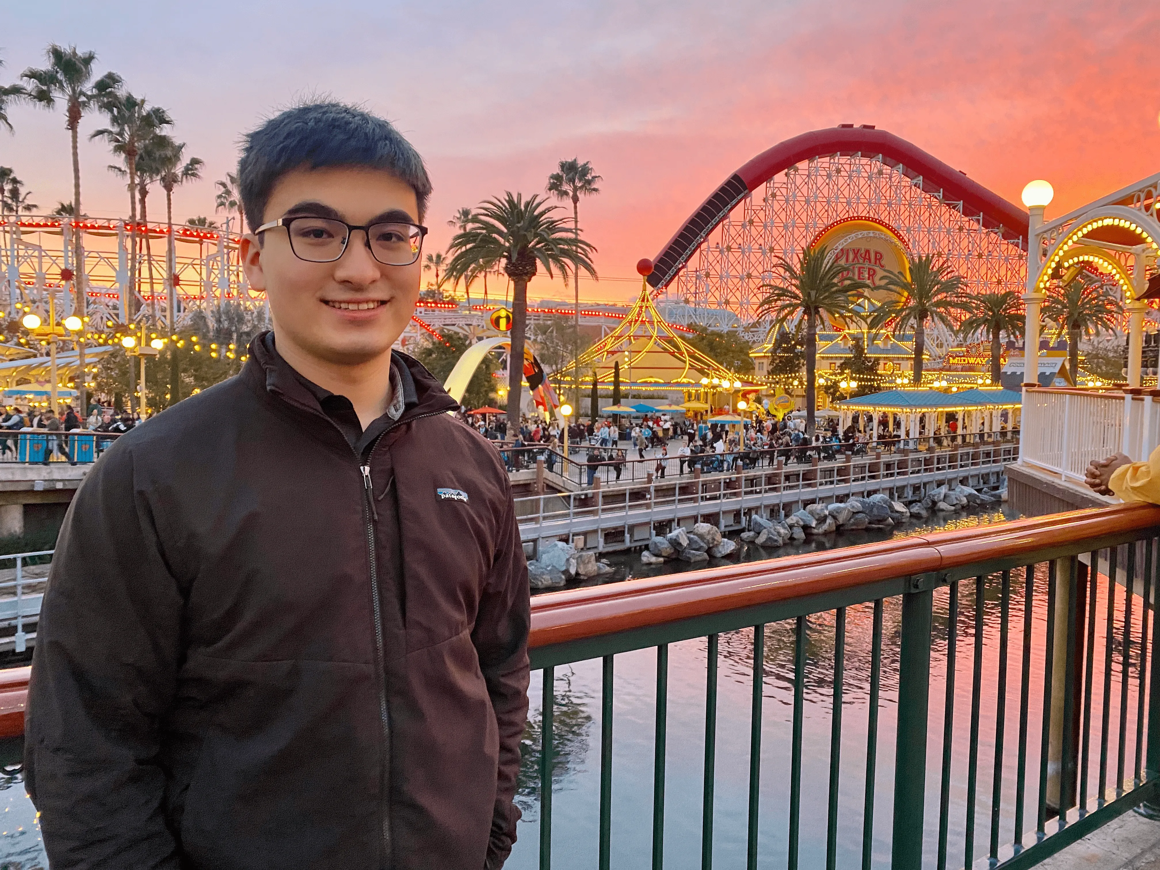 A photo of me in front of a lake